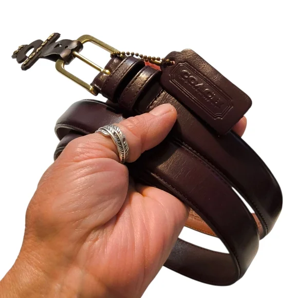 NEW Vintage Coach Cordovan Leather Belt with Hang Tag Style  display picture 1